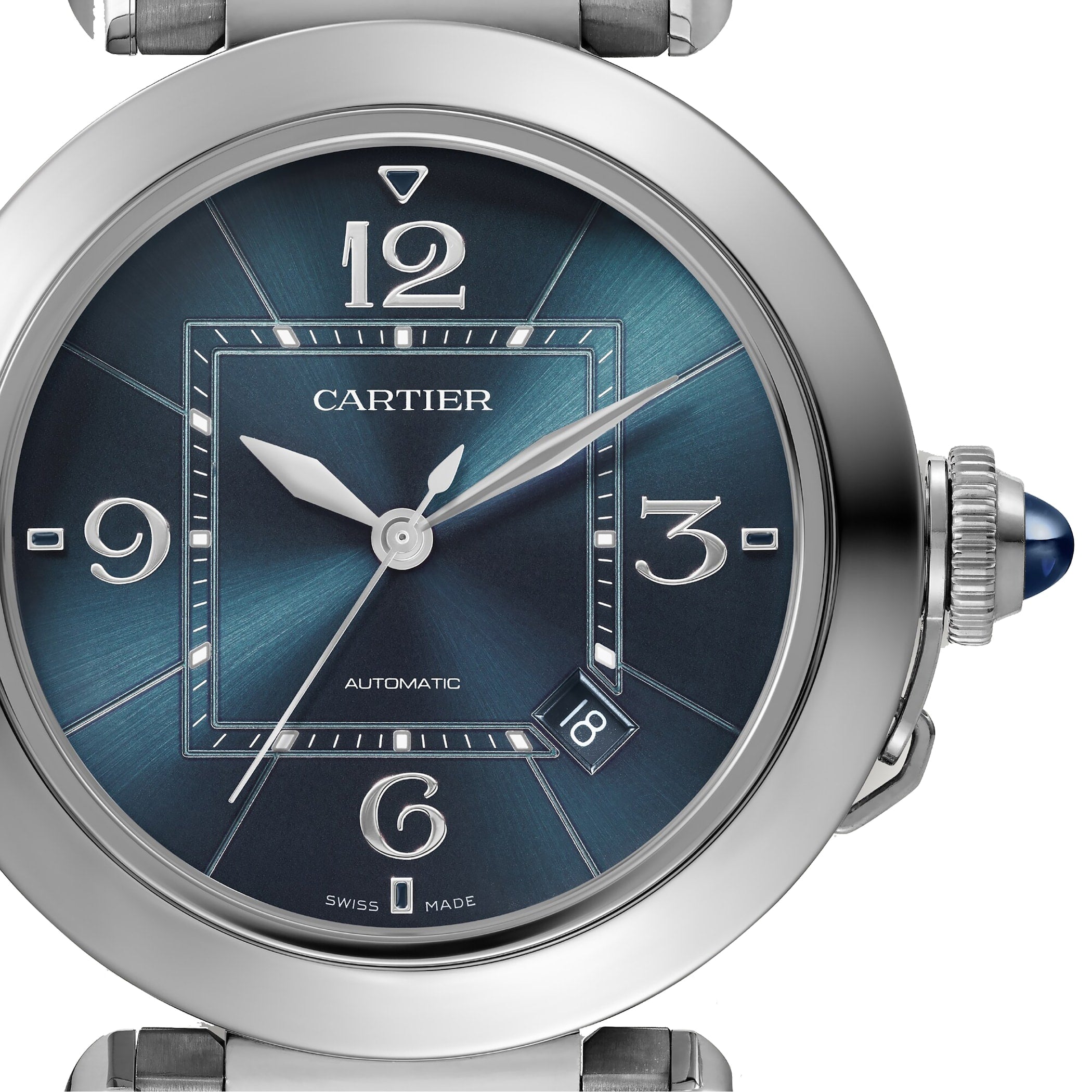 Pasha De Cartier Watch, 41 Mm, Mechanical Movement With Automatic Winding, Caliber 1847 MC. WSPA0038