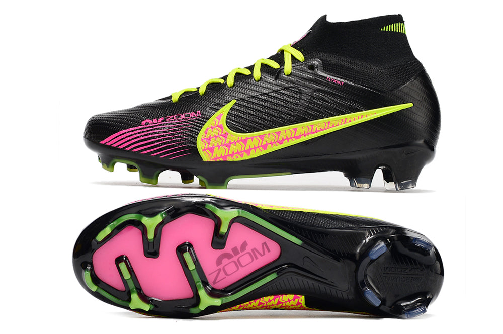 Nike Air Zoom Mercurial Superfly IX Elite FG-Black Colour Green
