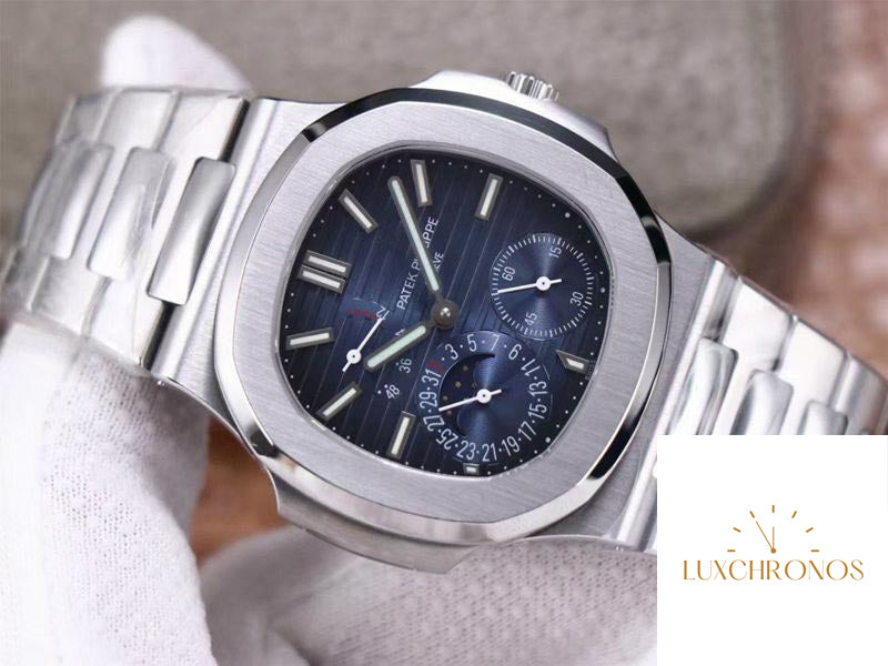 Patek Philippe Nautilus 5712/1A-001 1:1 Best Edition Blue Dial Steel Strap Swiss Movement