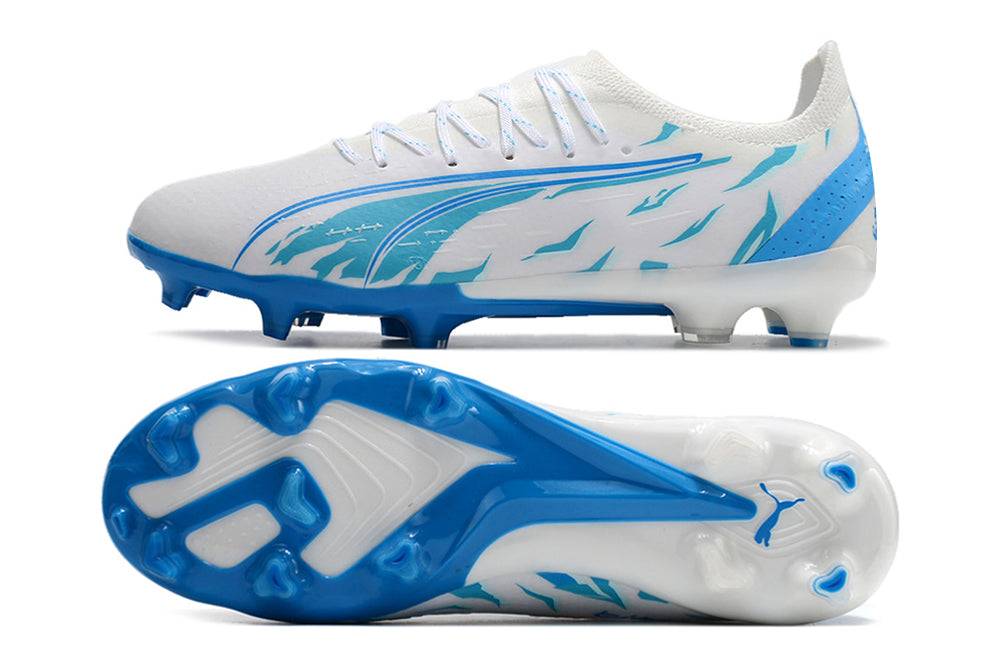 Puma Ultra Ultimate FG-White&Blue