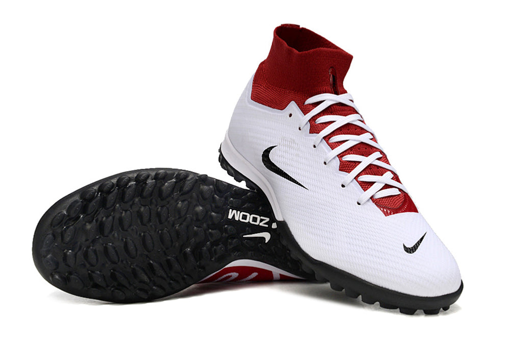 Nike Air Zoom Mercurial Vapor XV Elite TF-White Red 90 H