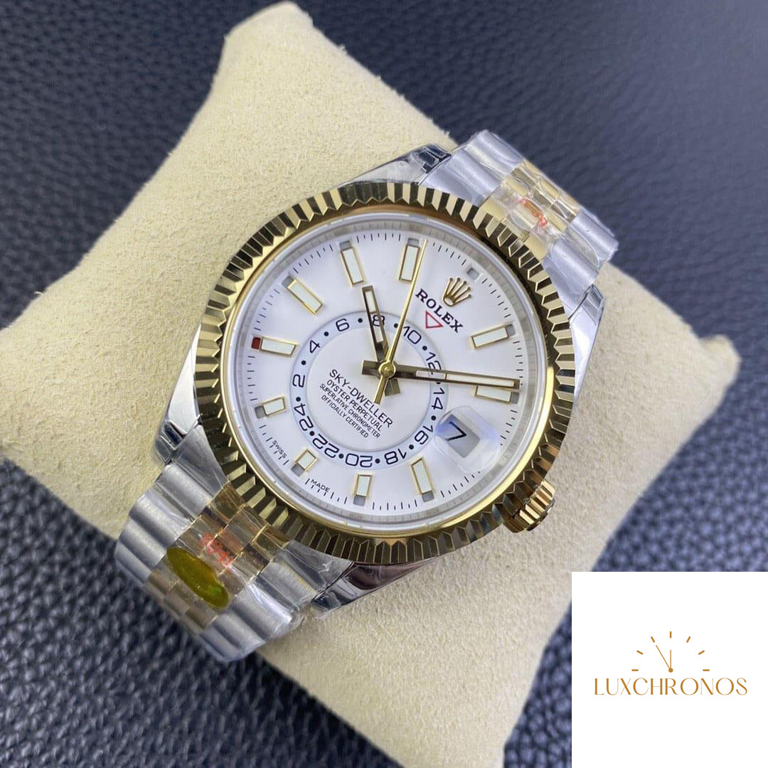 Replica Rolex Sky Dweller M336933-0006 1:1 Best Edition Noob Factory V2 White Dial