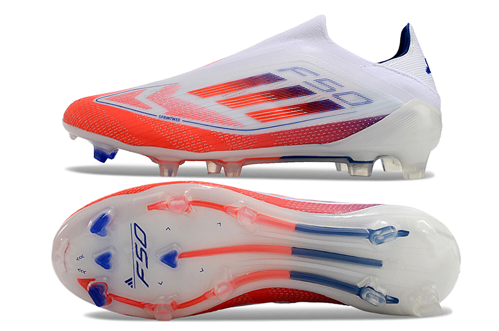 Adidas F50 FG-White Orange 1
