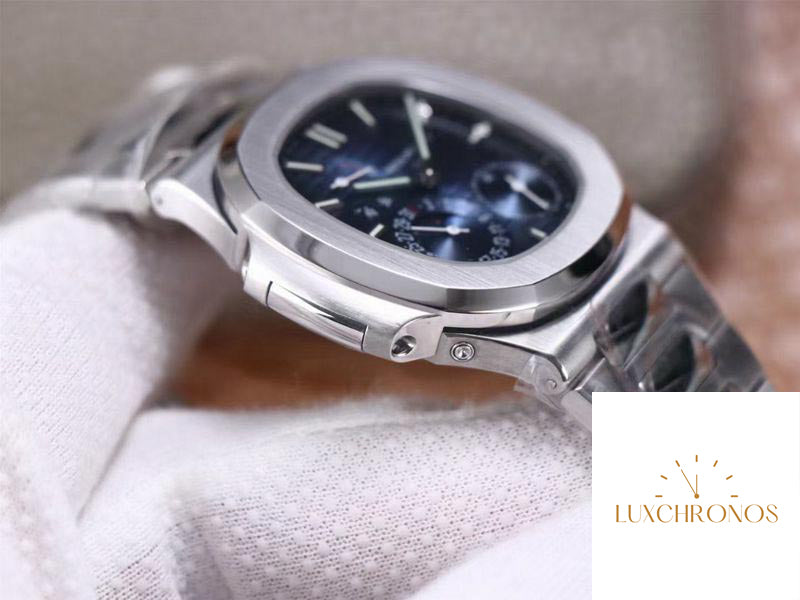 Patek Philippe Nautilus 5712/1A-001 1:1 Best Edition Blue Dial Steel Strap Swiss Movement