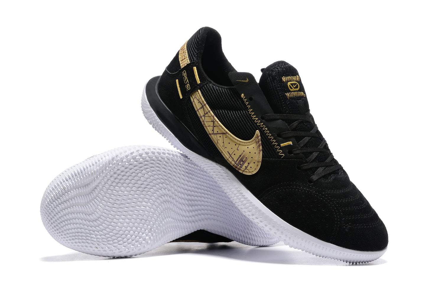 Nike Adults' Streetgato Indoor Soccer Shoes-Black Brown