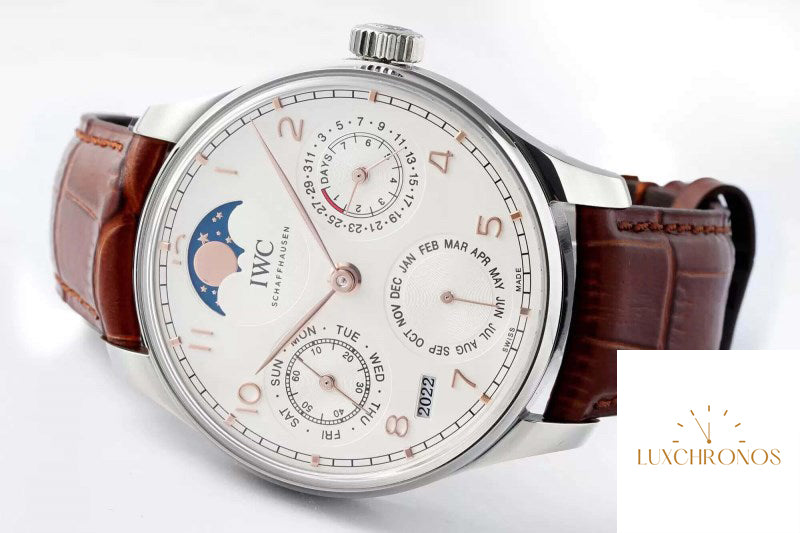 Replica IWC Portuguese Perpetual Calendar IW503307 1:1 Best Edition APS Factory White Dial