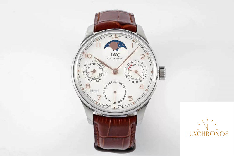 Replica IWC Portuguese Perpetual Calendar IW503307 1:1 Best Edition APS Factory White Dial