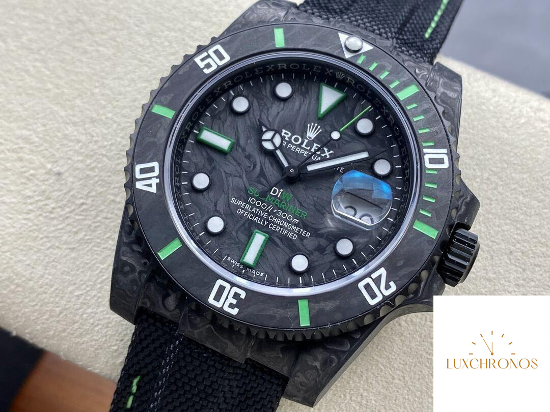 Replica Rolex Submariner DIW Modified 1:1 Best Version VS Factory Carbon Fiber Dial