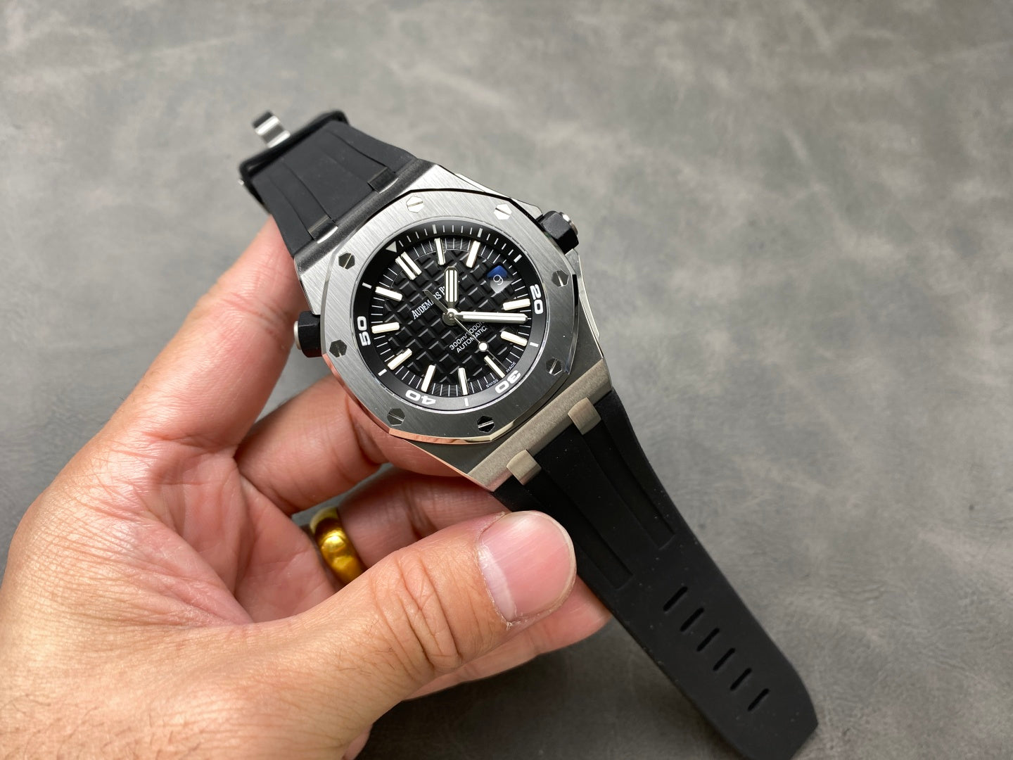 APS Factory Audemars Piguet 15710 Watch Rubber Strap 42mm
