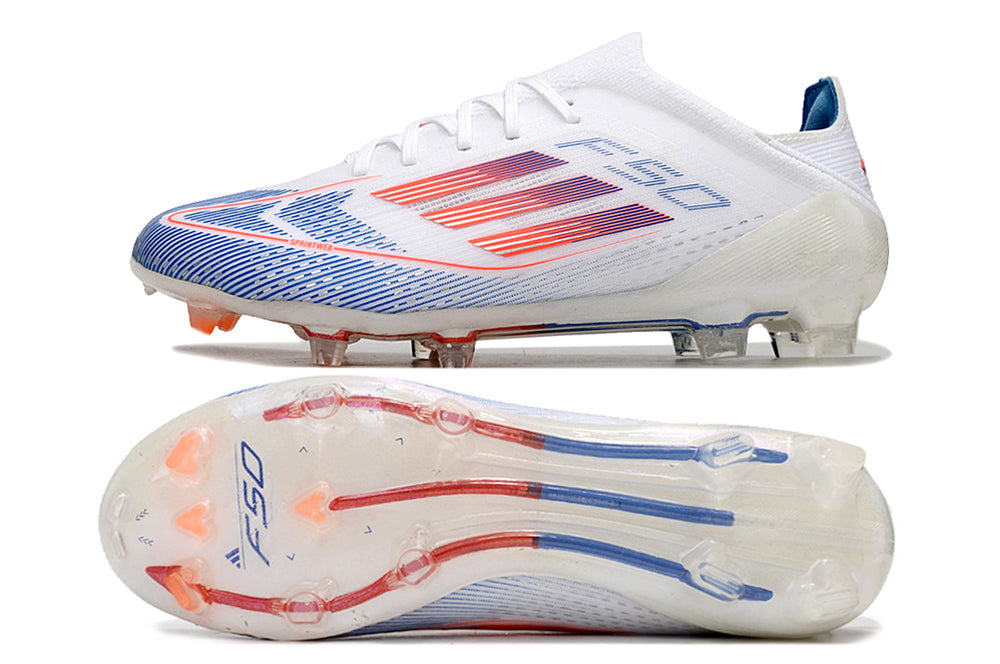 Adidas F50 FG-White Red Blue