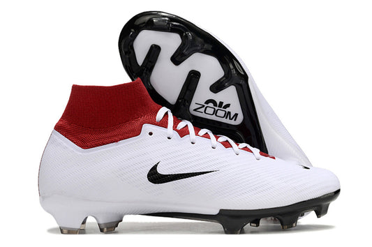 Air Zoom Mercurial Superfly IX Elite FG-White Red 90 H