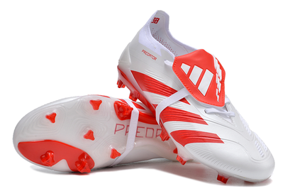 PREDATOR ACCURACY+ FG BOOTS-White Red 2