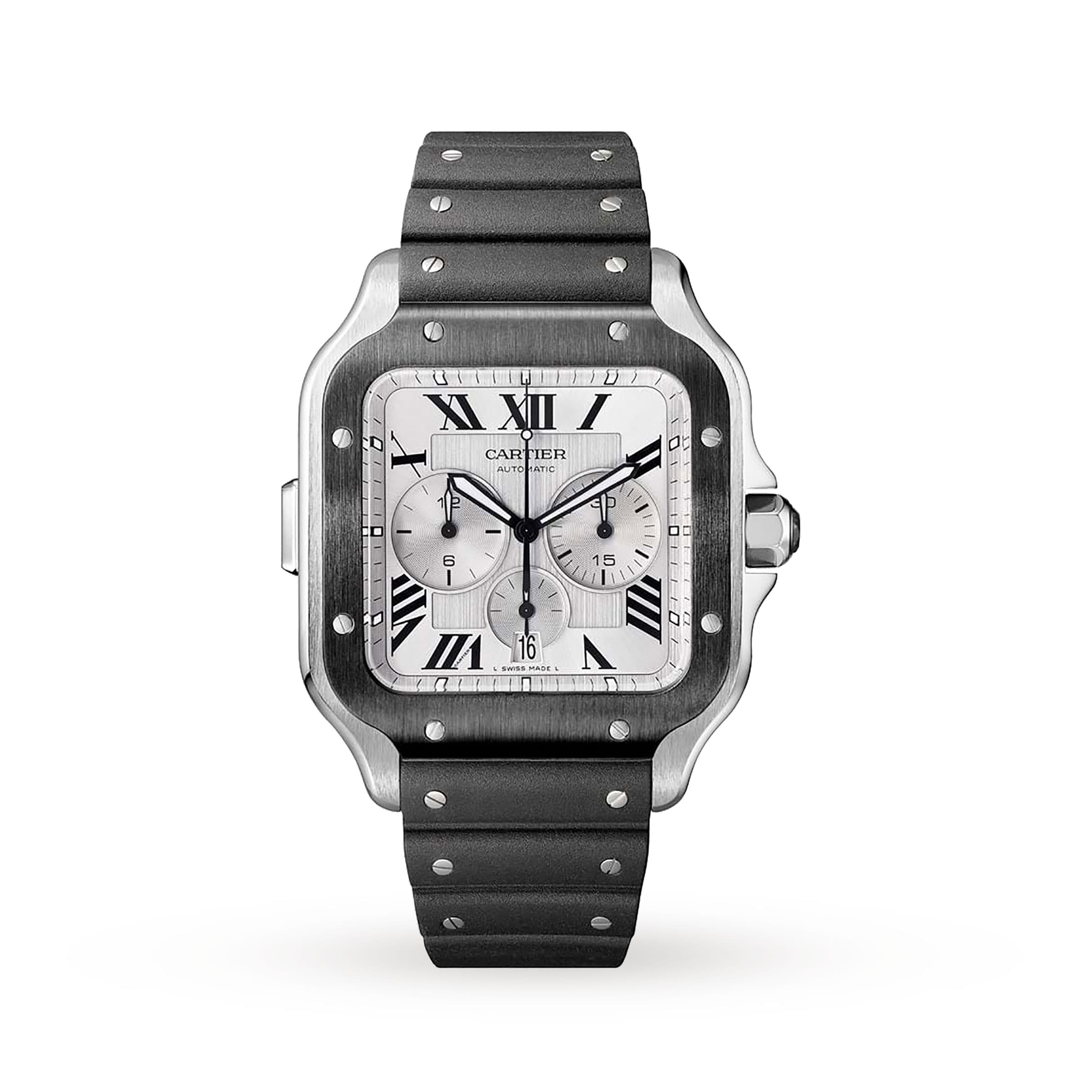 Santos De Cartier Chronograph Watch Extra-Large Model-WSSA0017
