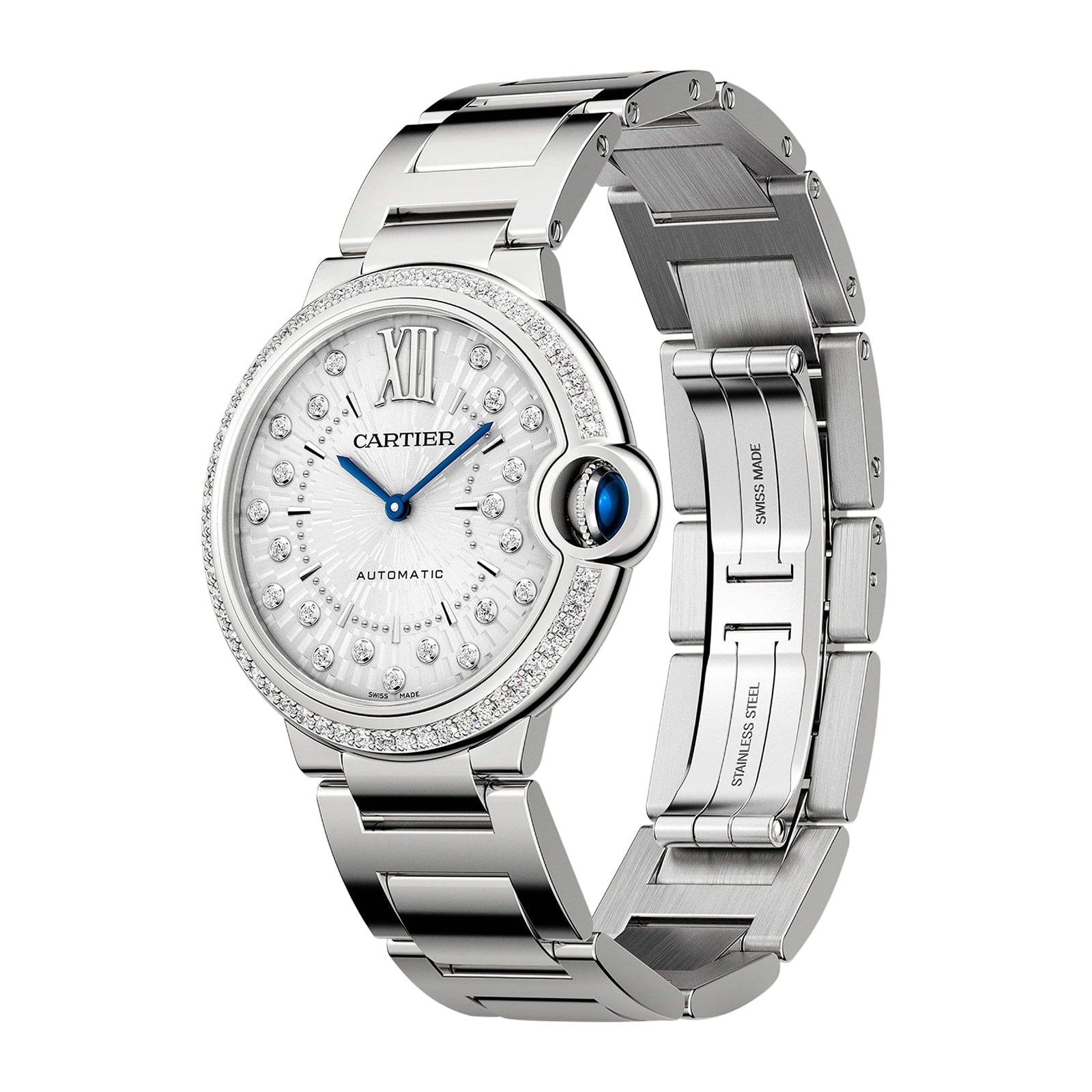 Ballon Bleu De Cartier Watch, 36 Mm, Mechanical Movement With Automatic Winding.