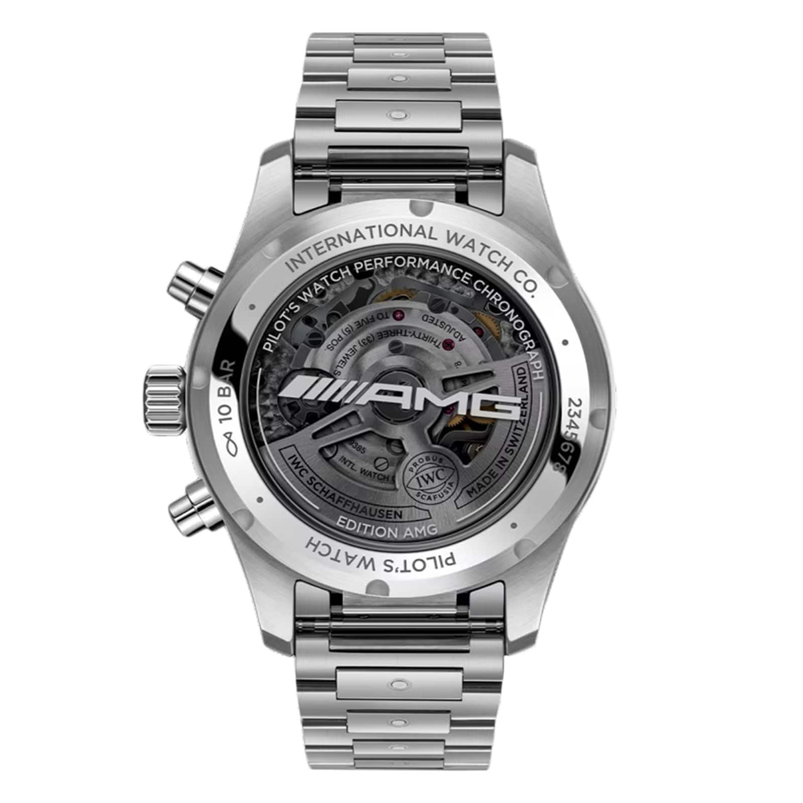 Pilot Performance Chronograph 41mm AMG Mens Watch Black Titanium
