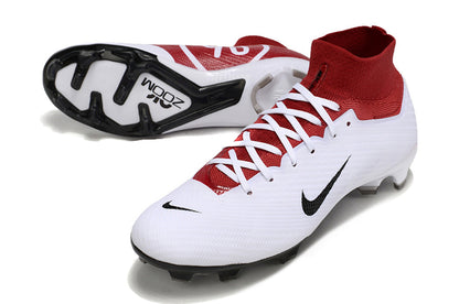 Air Zoom Mercurial Superfly IX Elite FG-White Red 90 H