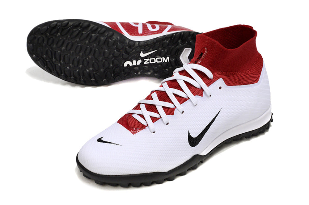 Nike Air Zoom Mercurial Vapor XV Elite TF-White Red 90 H