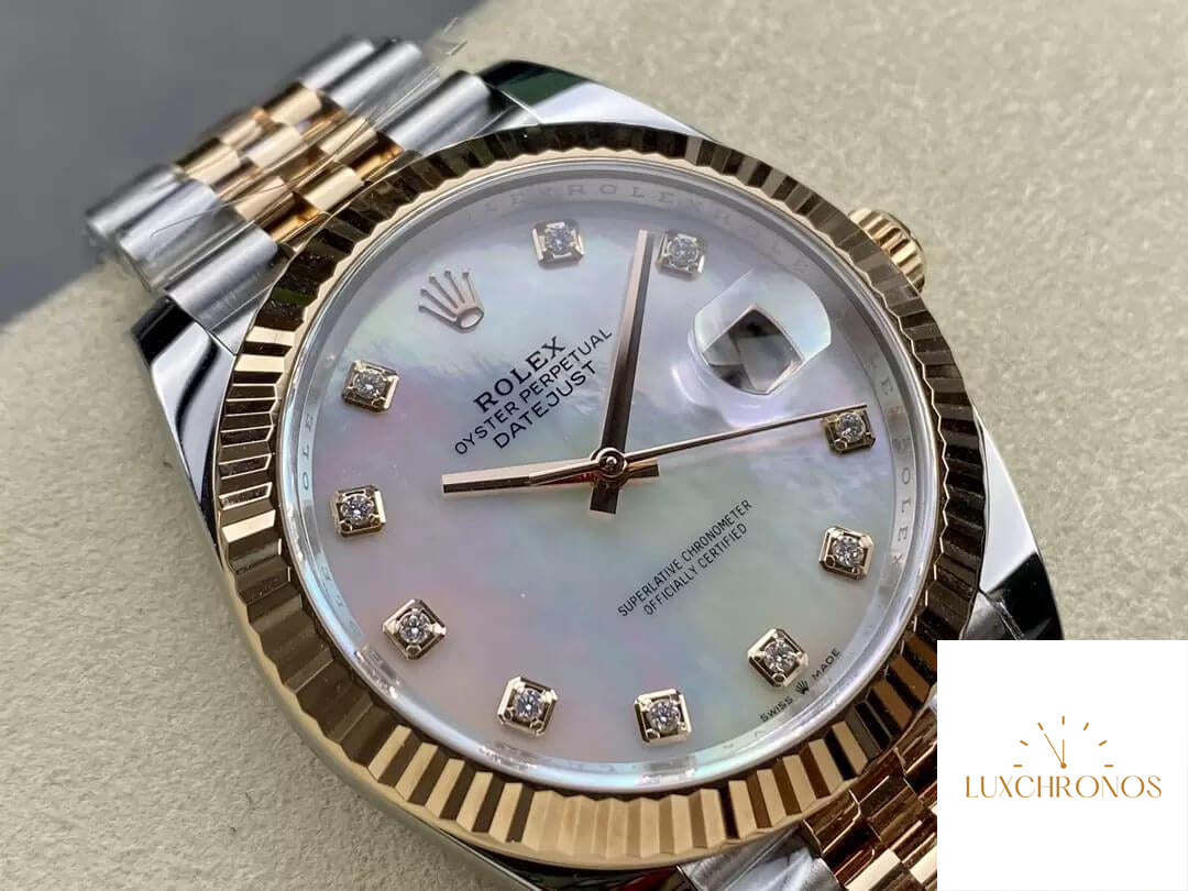 Replica Rolex Datejust 41MM M126331-0014 1:1 Best Edition Clean Factory Mother-Of-Pearl Dial