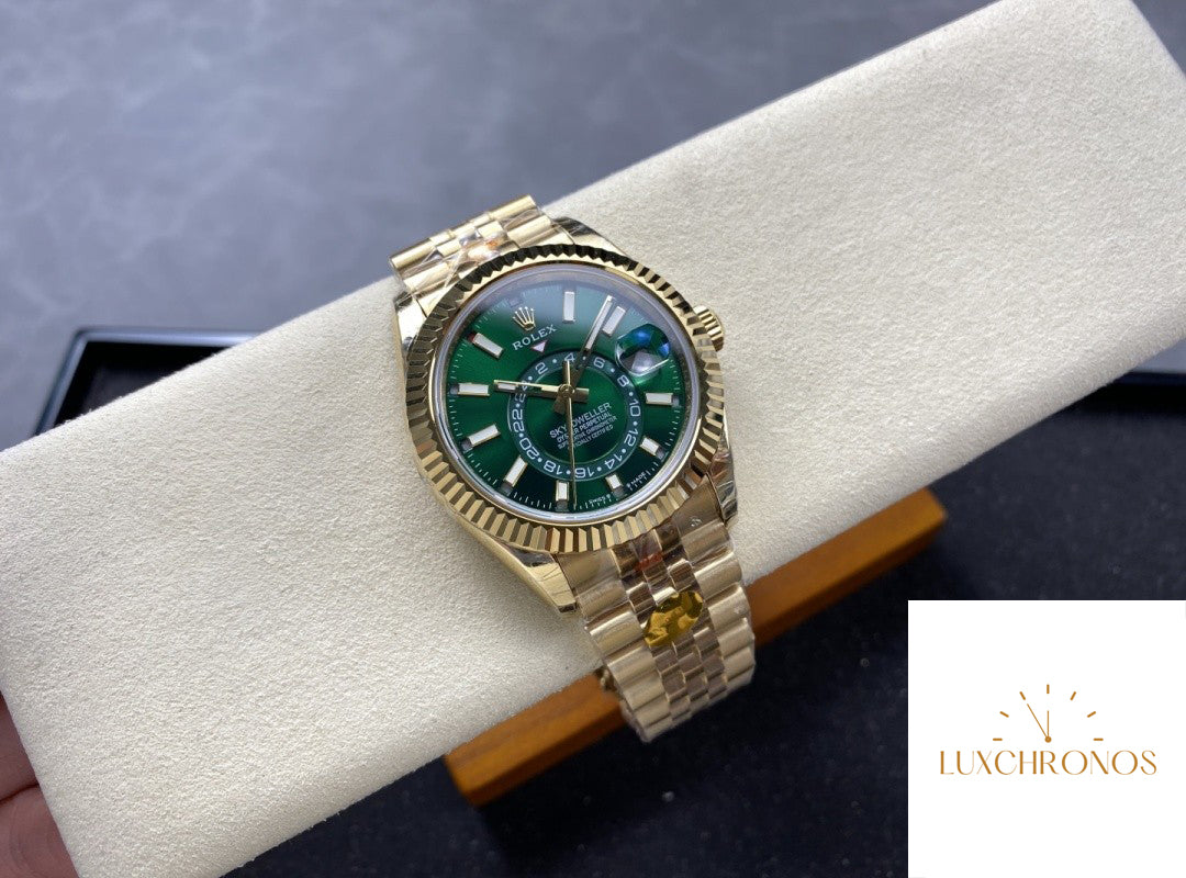 Replica Rolex Sky-Dweller M336938-0008 1:1 Best Version NOOB Factory Green Dial