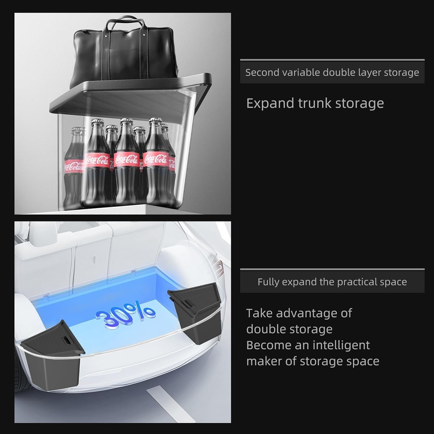 Dashboard Phone Holder for Tesla Model 3 Highland 24+ / Y Juniper 25+ / YL(25-26)（副本）