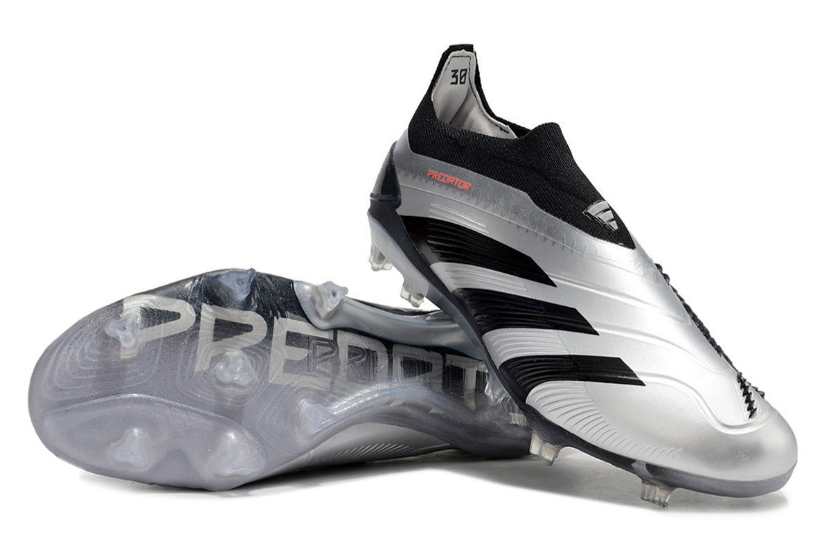 PREDATOR ACCURACY+ FG BOOTS-Silver Black