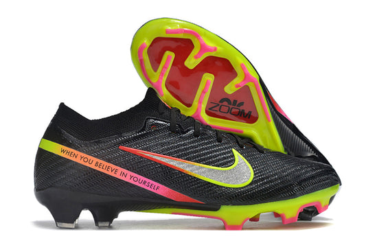 Nike Air Zoom Mercurial Superfly IX Elite FG-Black Yellow