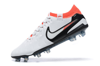 NikeTiempo Legend 10 Elite FG-White&Red&Black