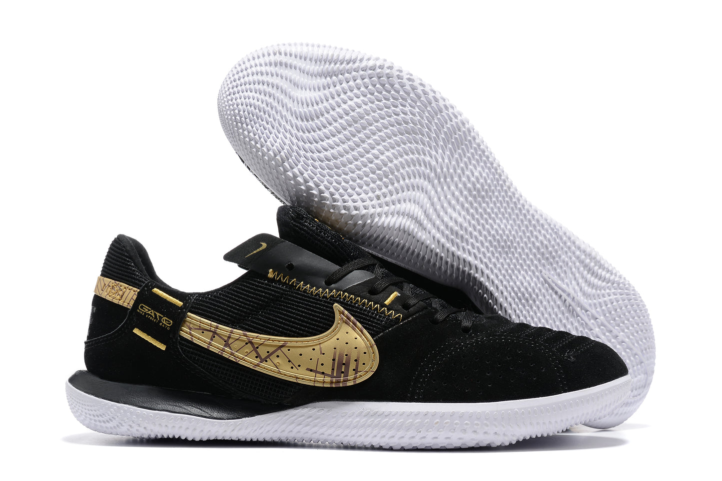 Nike Adults' Streetgato Indoor Soccer Shoes-Black Brown