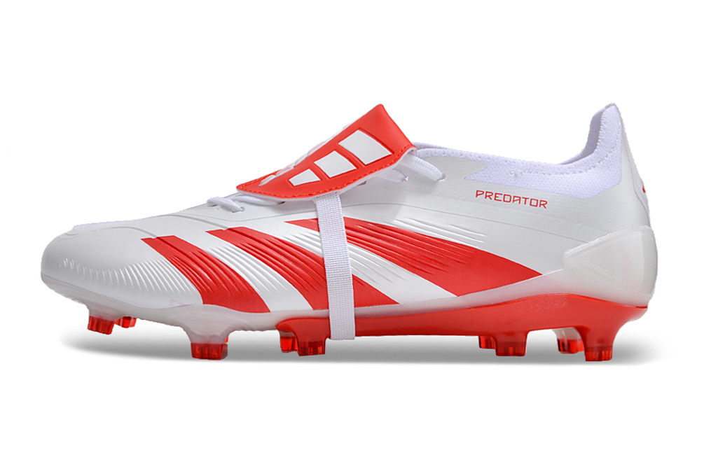 PREDATOR ACCURACY+ FG BOOTS-White Red 2