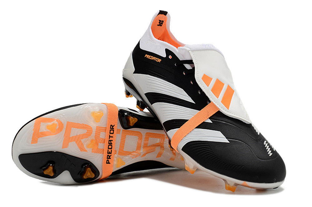 PREDATOR ACCURACY FG BOOTS-White Black Orange