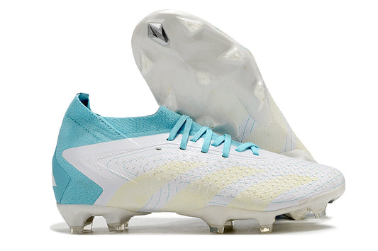 PREDATOR ACCURACY+ FG BOOTS-White Blue