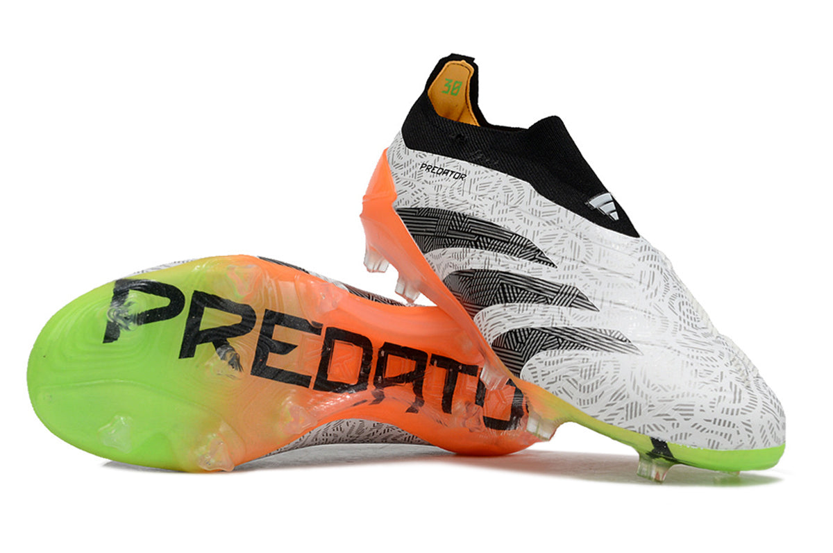 PREDATOR ACCURACY+ FG BOOTS-White Black Orange