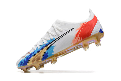 Puma Ultra Ultimate FG-White&Blue&Red