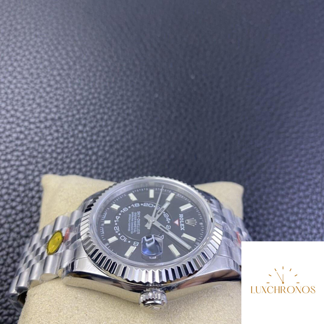 Replica Rolex Sky Dweller M326934-0006 1:1 Best Edition Noob Factory V2 Black Dial