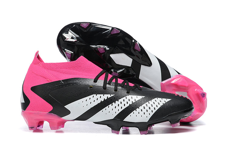 Adidas Predator Accuracy+ FG Boots-Pink&Black&White