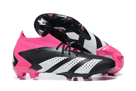 Adidas Predator Accuracy+ FG Boots-Pink&Black&White
