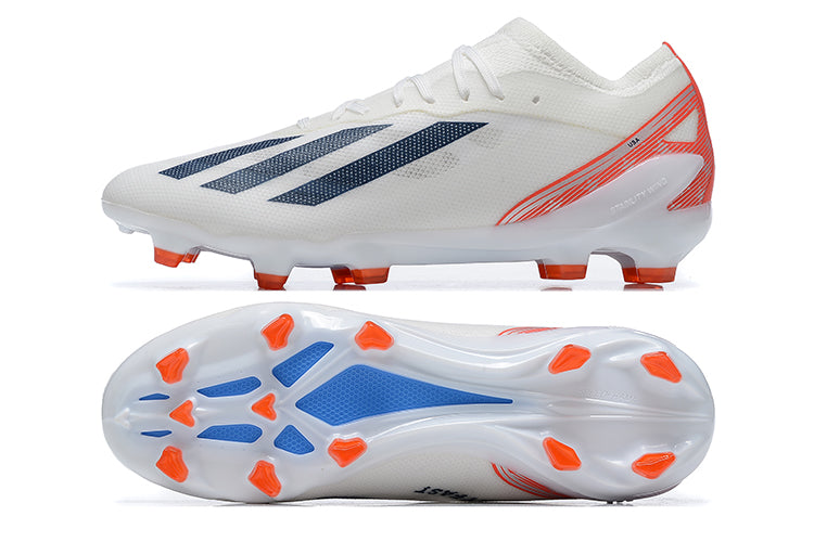 Adidas X Crazyfast.1 Laceless FG-White Red Black
