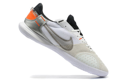 Nike Adults' Streetgato Indoor Soccer Shoes-White Grey Black