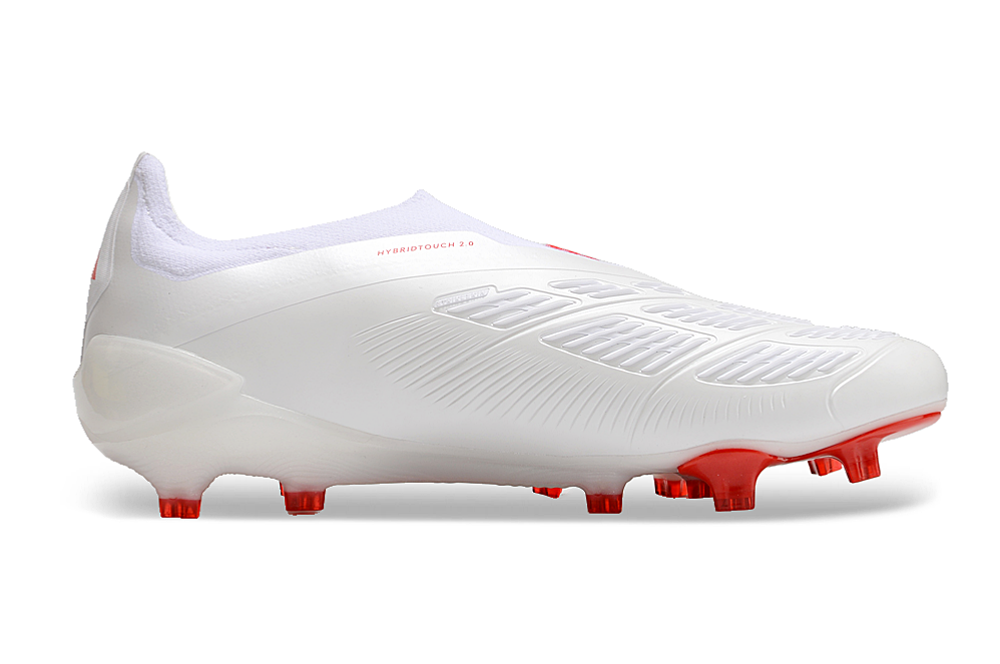 PREDATOR ACCURACY+ FG BOOTS-White Red 3