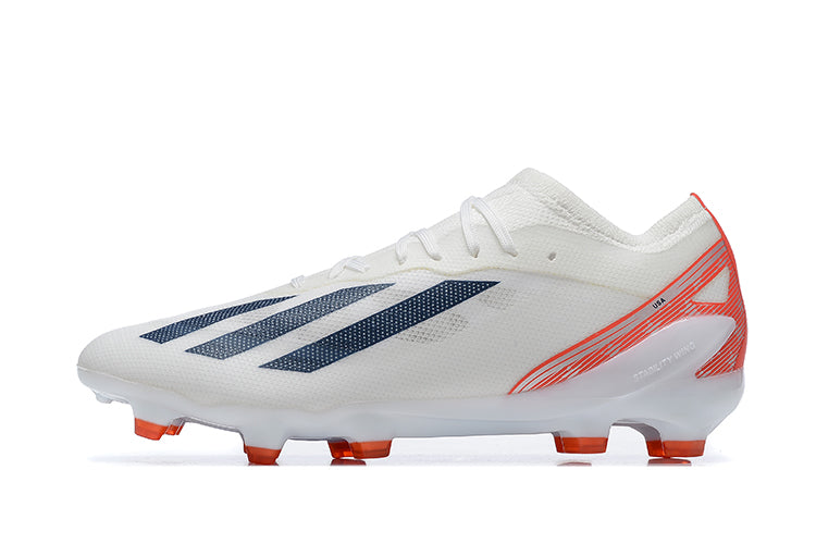 Adidas X Crazyfast.1 Laceless FG-White Red Black