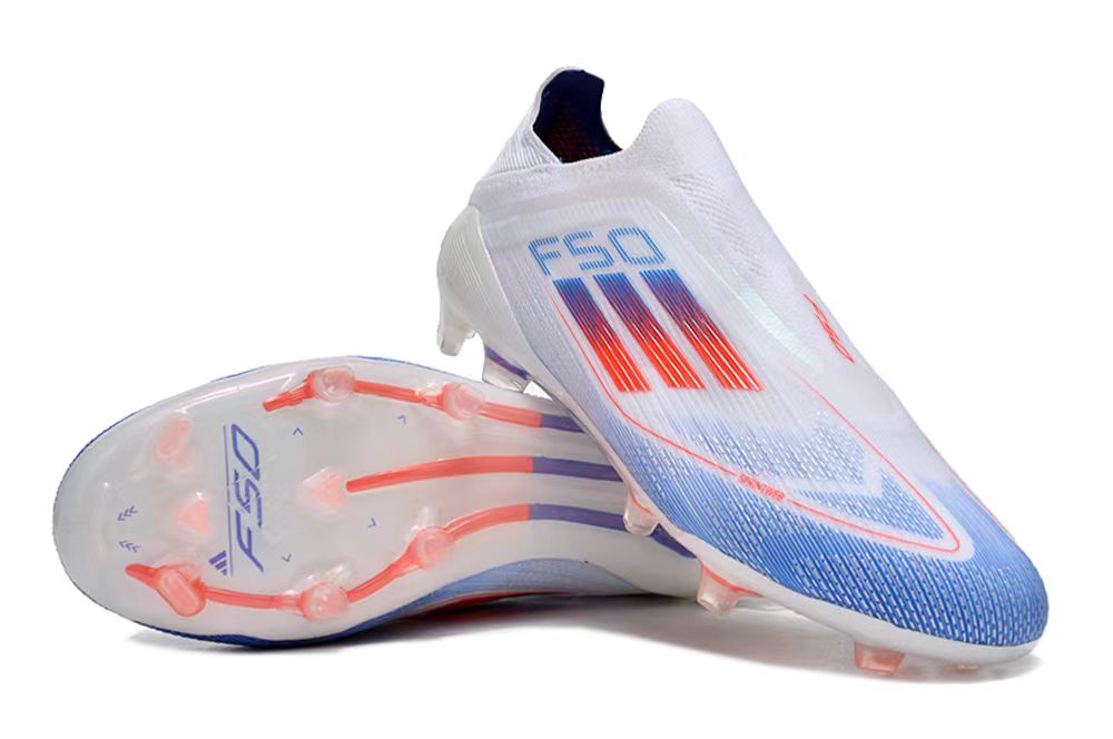 Adidas F50 FG-White Red Blue 1