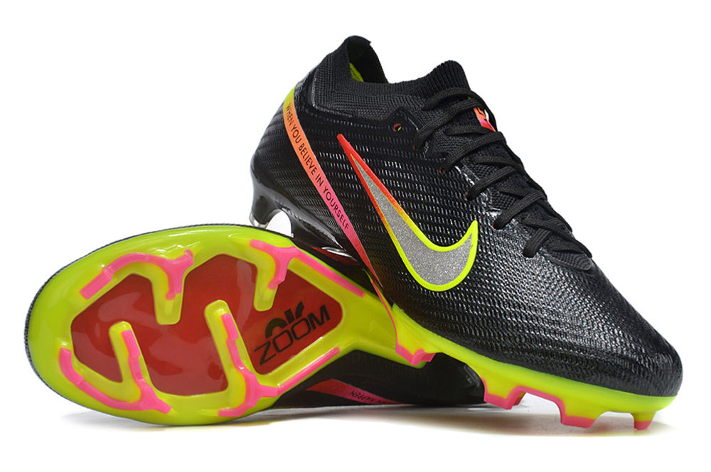 Nike Air Zoom Mercurial Superfly IX Elite FG-Black Yellow