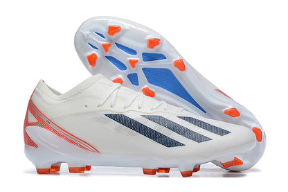 Adidas X Crazyfast.1 Laceless FG-White Red Black