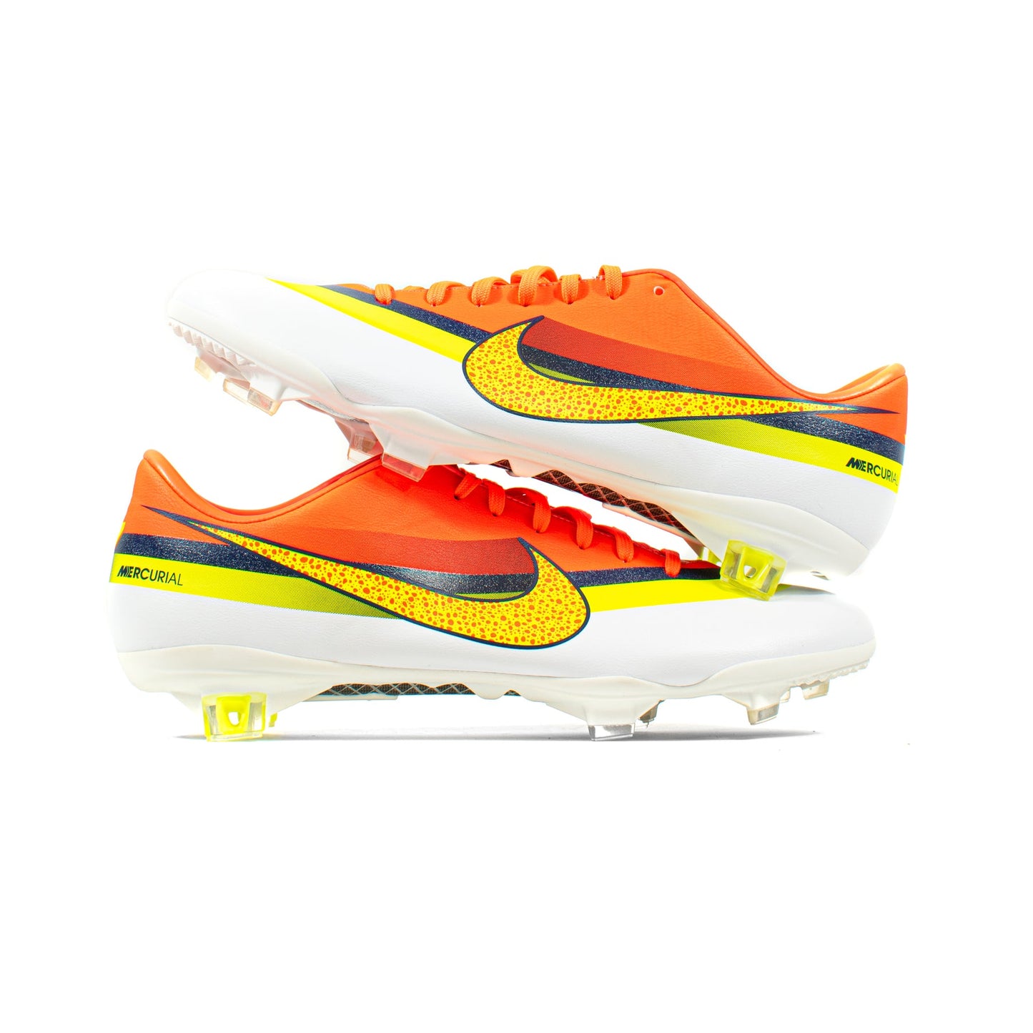 NIKE MERCURIAL VAPOR IX CR7 WHITE ORANGE FG