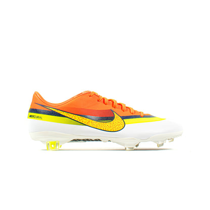 NIKE MERCURIAL VAPOR IX CR7 WHITE ORANGE FG