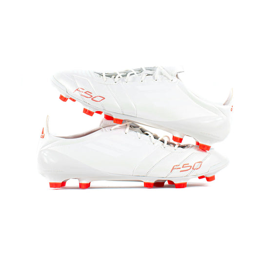 ADIDAS F50 ADIZERO LEATHER WHITEOUT FG