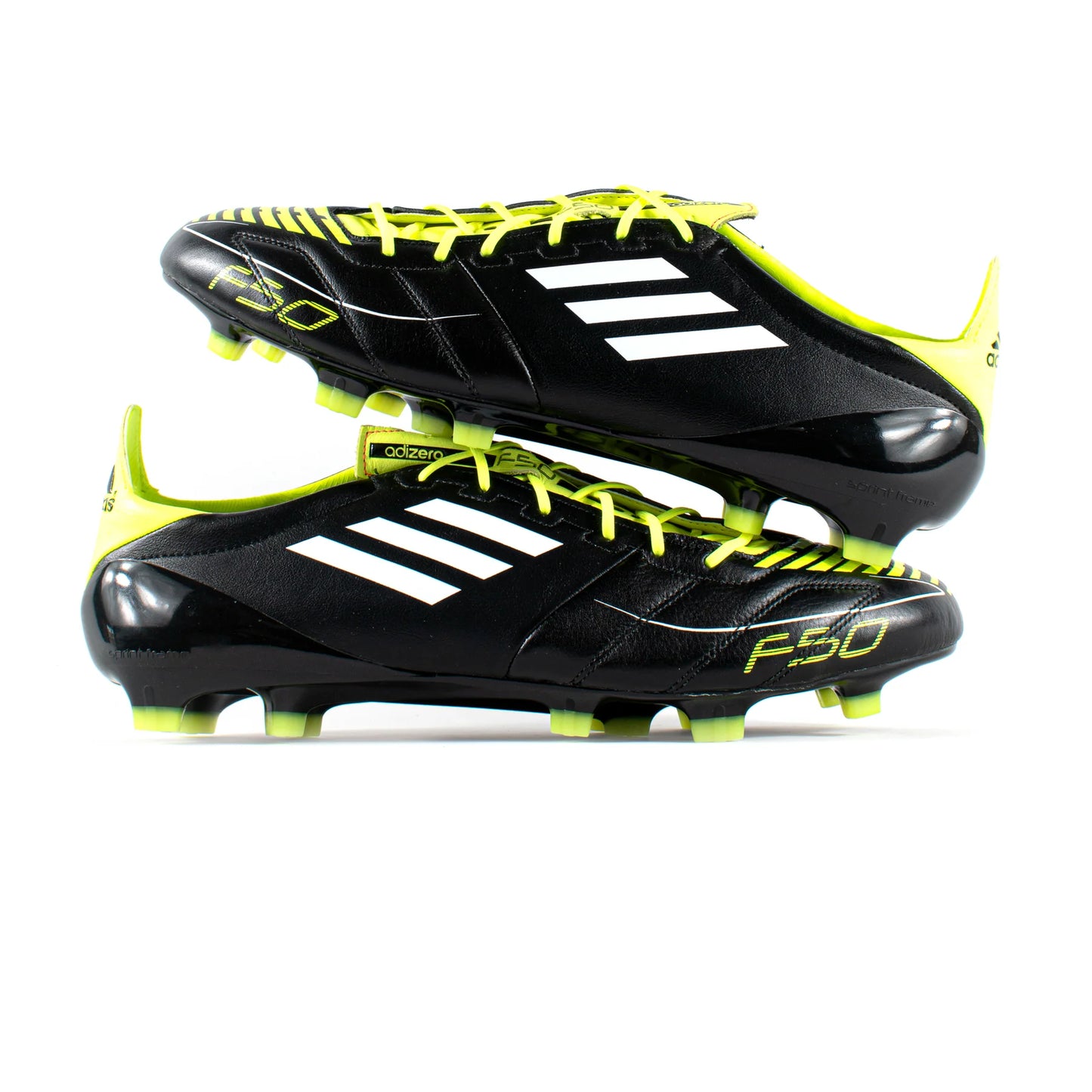 ADIDAS F50 ADIZERO LEATHER BLACK GREEN FG