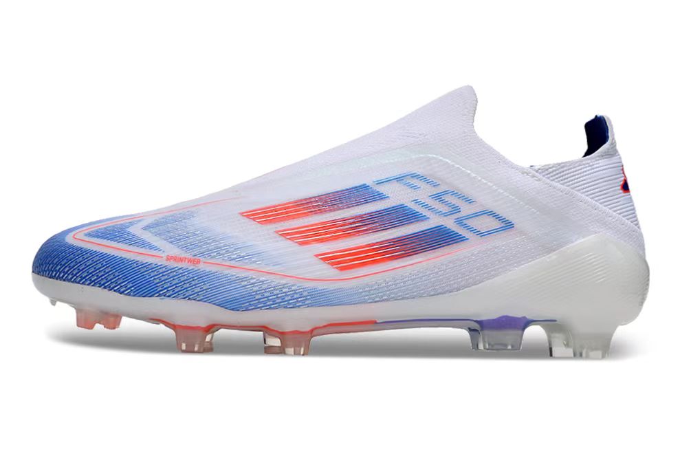 Adidas F50 FG-White Red Blue 1