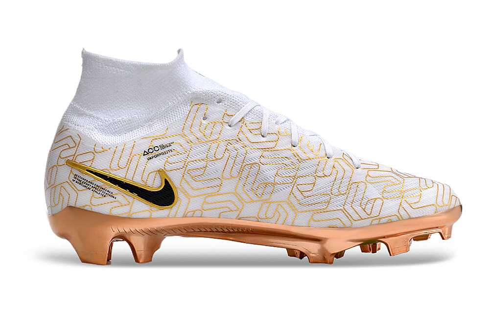 Air Zoom Mercurial Superfly IX Elite FG-White Gold