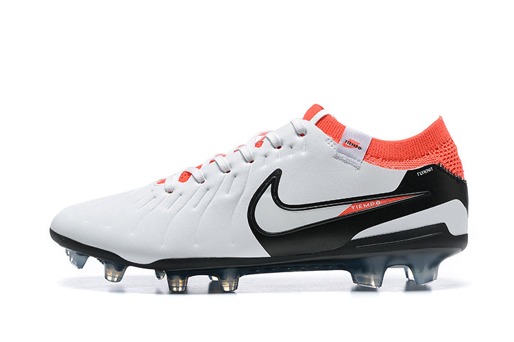 NikeTiempo Legend 10 Elite FG-White&Red&Black